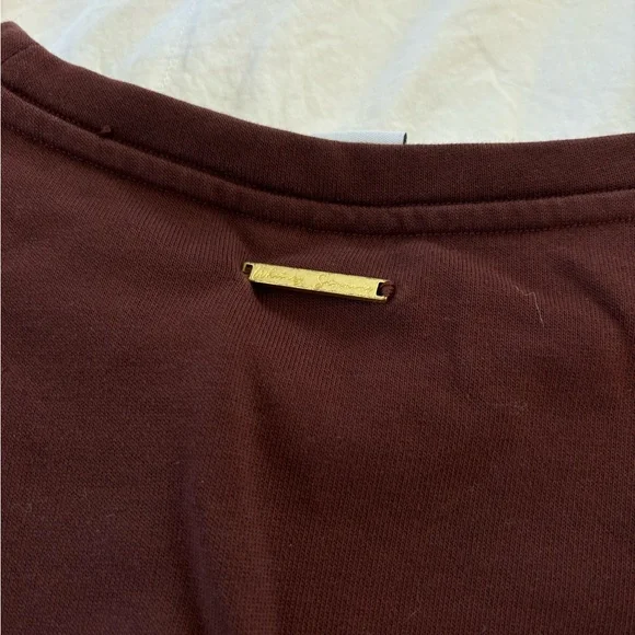 Gymshark Whitney Simmons Brown Long Sleeve Cropped Sweater - Picture 7 of 8